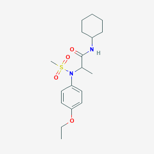 N~1~-cyclohexyl-N~2~-(4-ethoxyphenyl)-N~2~-(methylsulfonyl)alaninamide