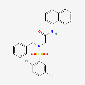 N~2~-benzyl-N~2~-[(2,5-dichlorophenyl)sulfonyl]-N~1~-1-naphthylglycinamide