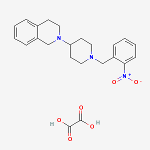 molecular formula C23H27N3O6 B3970037 2-[1-(2-nitrobenzyl)-4-piperidinyl]-1,2,3,4-tetrahydroisoquinoline oxalate 