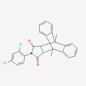 17-(2,4-dichlorophenyl)-1,8-dimethyl-17-azapentacyclo[6.6.5.0~2,7~.0~9,14~.0~15,19~]nonadeca-2,4,6,9,11,13-hexaene-16,18-dione