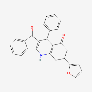 7-(2-furyl)-10-phenyl-6,7,8,10-tetrahydro-5H-indeno[1,2-b]quinoline-9,11-dione