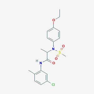 N~1~-(5-chloro-2-methylphenyl)-N~2~-(4-ethoxyphenyl)-N~2~-(methylsulfonyl)alaninamide