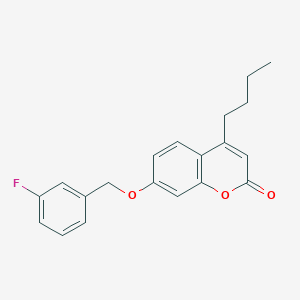 4-BUTYL-7-[(3-FLUOROPHENYL)METHOXY]-2H-CHROMEN-2-ONE