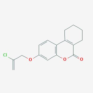 molecular formula C16H15ClO3 B3970080 3-[(2-chloro-2-propen-1-yl)oxy]-7,8,9,10-tetrahydro-6H-benzo[c]chromen-6-one 