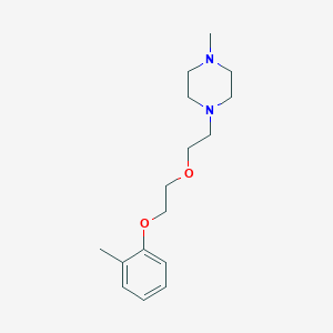 molecular formula C16H26N2O2 B397010 1-Methyl-4-{2-[2-(2-methylphenoxy)ethoxy]ethyl}piperazine 