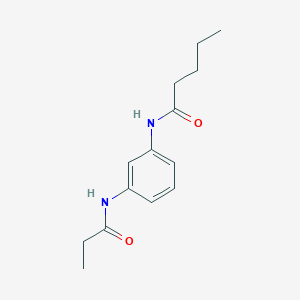 molecular formula C14H20N2O2 B3970125 N-[3-(propionylamino)phenyl]pentanamide 