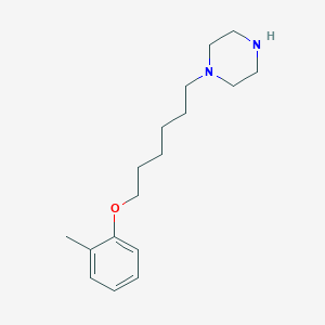 molecular formula C17H28N2O B397013 1-[6-(2-Methylphenoxy)hexyl]piperazine 