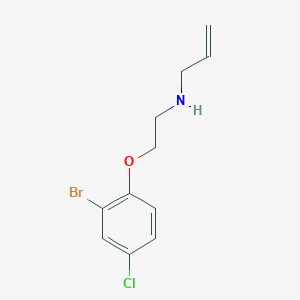 molecular formula C11H13BrClNO B397020 N-allyl-N-[2-(2-bromo-4-chlorophenoxy)ethyl]amine 