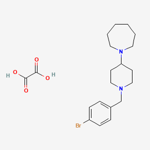 molecular formula C20H29BrN2O4 B3970203 1-[1-(4-bromobenzyl)-4-piperidinyl]azepane oxalate 