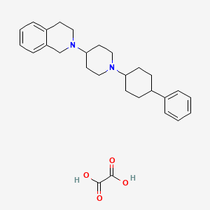 molecular formula C28H36N2O4 B3970230 2-[1-(4-phenylcyclohexyl)-4-piperidinyl]-1,2,3,4-tetrahydroisoquinoline oxalate 