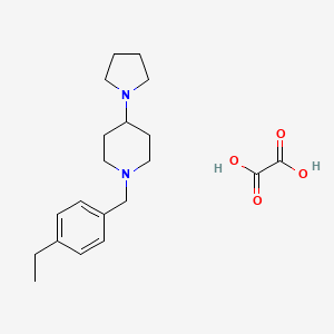 molecular formula C20H30N2O4 B3970241 1-(4-ethylbenzyl)-4-(1-pyrrolidinyl)piperidine oxalate 