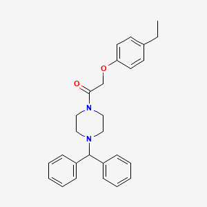 1-(diphenylmethyl)-4-[(4-ethylphenoxy)acetyl]piperazine