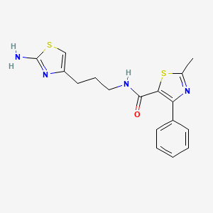 N-[3-(2-amino-1,3-thiazol-4-yl)propyl]-2-methyl-4-phenyl-1,3-thiazole-5-carboxamide