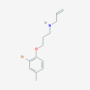 molecular formula C13H18BrNO B397029 N-allyl-N-[3-(2-bromo-4-methylphenoxy)propyl]amine 