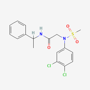 N~2~-(3,4-dichlorophenyl)-N~2~-(methylsulfonyl)-N~1~-(1-phenylethyl)glycinamide