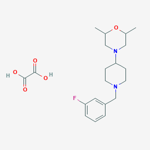 4-[1-(3-fluorobenzyl)-4-piperidinyl]-2,6-dimethylmorpholine oxalate