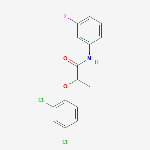 molecular formula C15H12Cl2INO2 B3970398 2-(2,4-dichlorophenoxy)-N-(3-iodophenyl)propanamide 