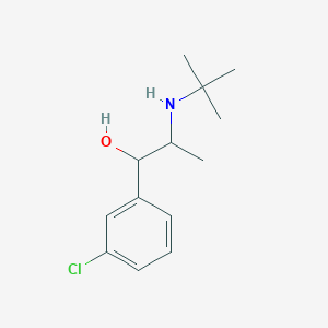 molecular formula C13H20ClNO B039704 2-(Tert-butylamino)-1-(3-chlorophenyl)propan-1-ol CAS No. 119802-68-5