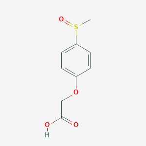 B397043 [4-(Methylsulfinyl)phenoxy]acetic acid CAS No. 19102-20-6
