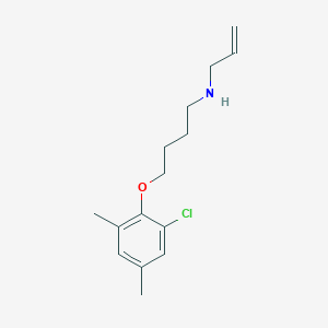 molecular formula C15H22ClNO B397044 N-allyl-N-[4-(2-chloro-4,6-dimethylphenoxy)butyl]amine 