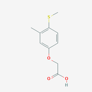 molecular formula C10H12O3S B397045 2-(3-甲基-4-甲基硫代苯氧基)乙酸 CAS No. 3364-88-3