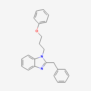 molecular formula C23H22N2O B3970451 2-benzyl-1-(3-phenoxypropyl)-1H-benzimidazole 