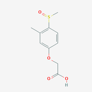 molecular formula C10H12O4S B397046 2-(3-Methyl-4-methylsulfinylphenoxy)acetic acid 