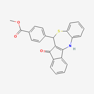 methyl 4-(5-oxo-6,12-dihydro-5H-benzo[b]indeno[1,2-e][1,4]thiazepin-6-yl)benzoate