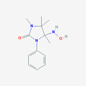 molecular formula C13H19N3O2 B397048 4-(Hydroxyamino)-1,4,5,5-tetramethyl-3-phenylimidazolidin-2-one 
