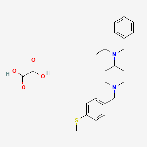 molecular formula C24H32N2O4S B3970489 N-benzyl-N-ethyl-1-[4-(methylthio)benzyl]-4-piperidinamine oxalate 