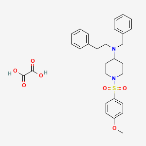 molecular formula C29H34N2O7S B3970496 N-benzyl-1-[(4-methoxyphenyl)sulfonyl]-N-(2-phenylethyl)-4-piperidinamine oxalate 