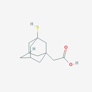 molecular formula C12H18O2S B397053 (3-Sulfanyl-1-adamantyl)acetic acid 