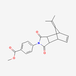 methyl 4-[1,3-dioxo-8-(propan-2-ylidene)-1,3,3a,4,7,7a-hexahydro-2H-4,7-methanoisoindol-2-yl]benzoate