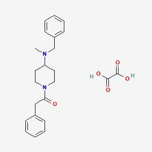 molecular formula C23H28N2O5 B3970547 1-[4-[Benzyl(methyl)amino]piperidin-1-yl]-2-phenylethanone;oxalic acid 