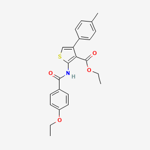 ethyl 2-[(4-ethoxybenzoyl)amino]-4-(4-methylphenyl)-3-thiophenecarboxylate