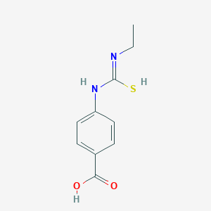 molecular formula C10H12N2O2S B397060 4-{[(Ethylamino)carbothioyl]amino}benzoic acid CAS No. 15863-32-8