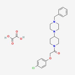 molecular formula C26H32ClN3O6 B3970601 1-benzyl-4-{1-[(4-chlorophenoxy)acetyl]-4-piperidinyl}piperazine oxalate 