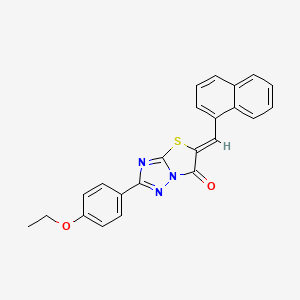 2-(4-ethoxyphenyl)-5-(1-naphthylmethylene)[1,3]thiazolo[3,2-b][1,2,4]triazol-6(5H)-one