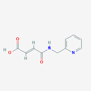 molecular formula C10H10N2O3 B397062 4-Oxo-4-[(2-pyridinylmethyl)amino]-2-butenoic acid 