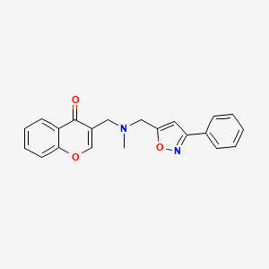 3-({methyl[(3-phenylisoxazol-5-yl)methyl]amino}methyl)-4H-chromen-4-one