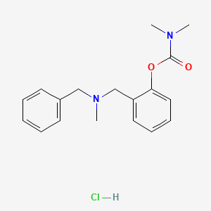 [2-[[benzyl(methyl)amino]methyl]phenyl] N,N-dimethylcarbamate;hydrochloride