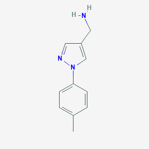molecular formula C11H13N3 B397068 (1-p-tolyl-1H-pyrazol-4-yl)methanamine CAS No. 400876-79-1
