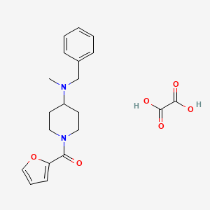 molecular formula C20H24N2O6 B3970680 [4-[Benzyl(methyl)amino]piperidin-1-yl]-(furan-2-yl)methanone;oxalic acid 