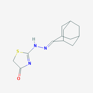 molecular formula C13H17N3OS B397072 2-[2-(2-adamantylidene)hydrazinyl]-1,3-thiazol-4-one 