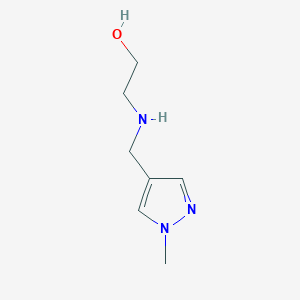 molecular formula C7H13N3O B397073 2-{[(1-methyl-1H-pyrazol-4-yl)methyl]amino}ethanol CAS No. 400877-07-8