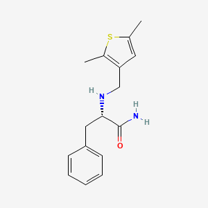 molecular formula C16H20N2OS B3970750 N-[(2,5-dimethyl-3-thienyl)methyl]-L-phenylalaninamide 