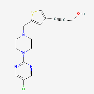 3-(5-{[4-(5-chloropyrimidin-2-yl)piperazin-1-yl]methyl}-3-thienyl)prop-2-yn-1-ol