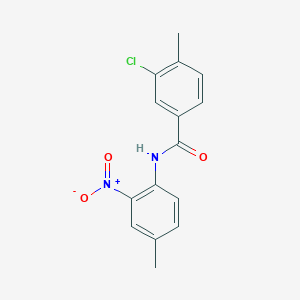 3-chloro-4-methyl-N-(4-methyl-2-nitrophenyl)benzamide