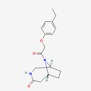 (1S*,6R*)-9-[(4-ethylphenoxy)acetyl]-3,9-diazabicyclo[4.2.1]nonan-4-one