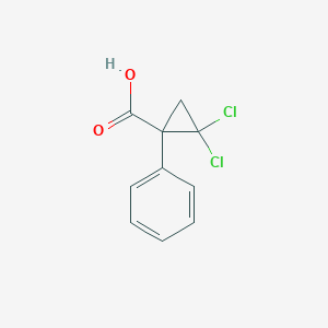 molecular formula C10H8Cl2O2 B397077 2,2-Dichloro-1-phenylcyclopropanecarboxylic acid CAS No. 27998-42-1